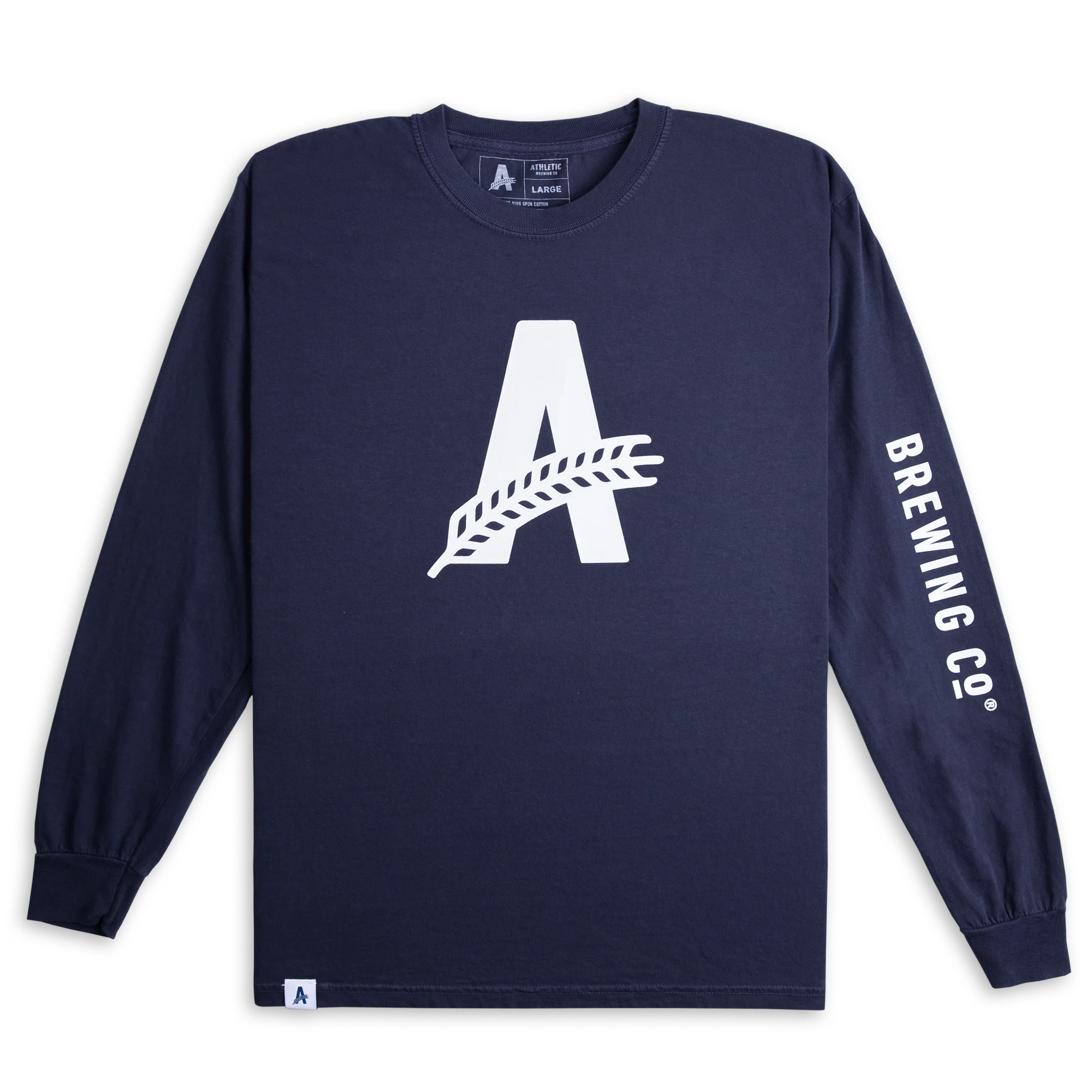 Athletic Brewing Co Long Sleeve T-Shirt - Navy