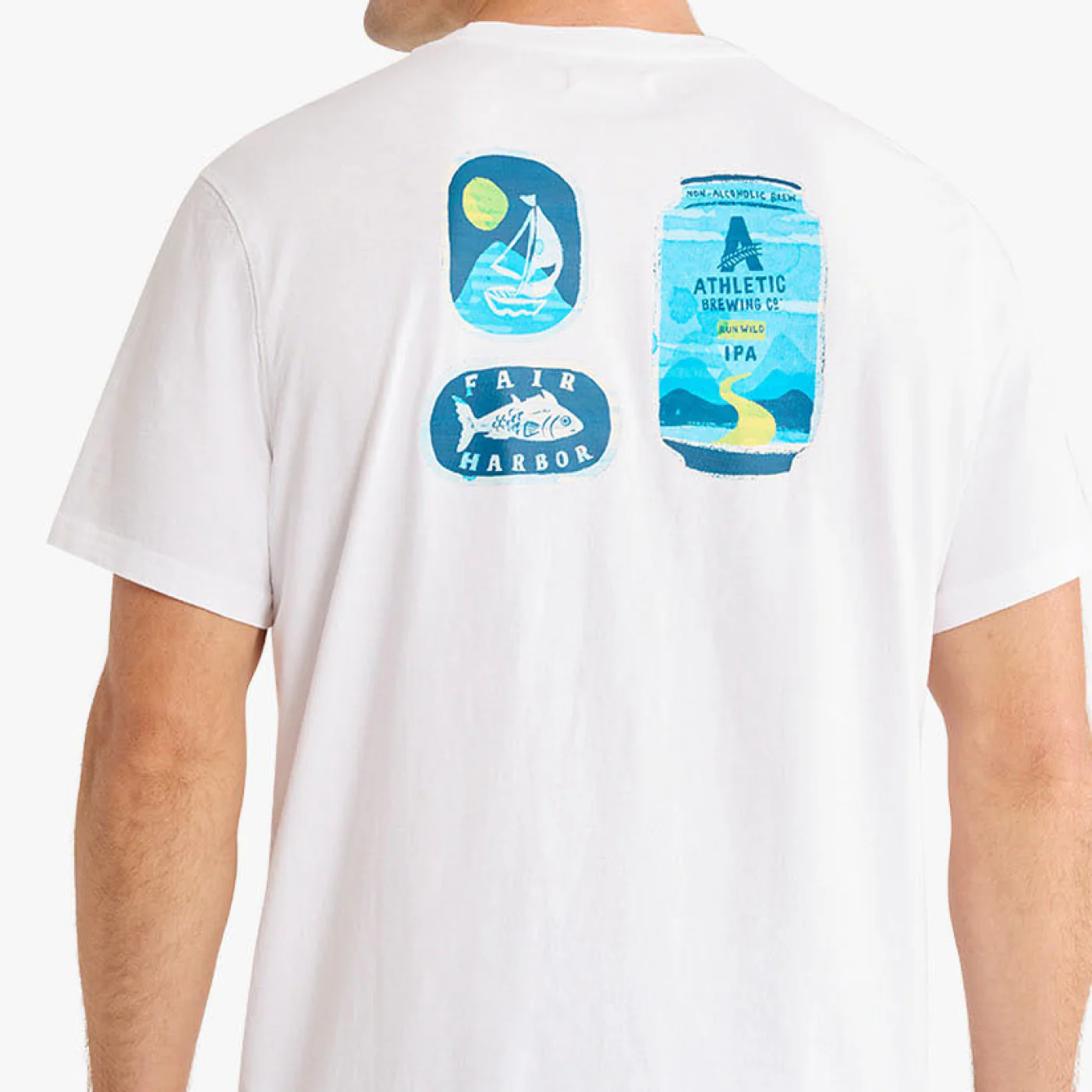 Athletic Brewing x Fair Harbor Run Wild Saltaire Tee - Image 3
